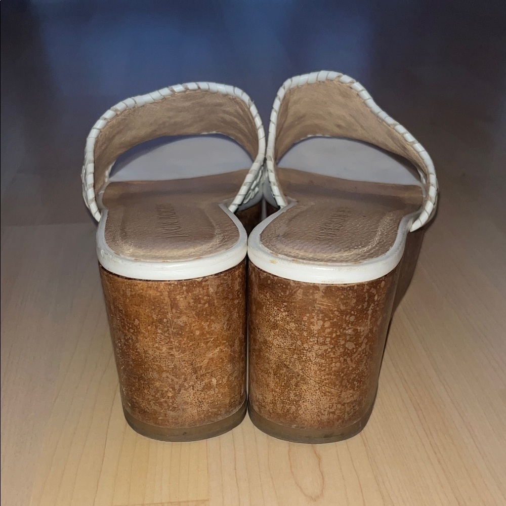 Jack Rogers Cream Floral Mules - Picture 6 of 7